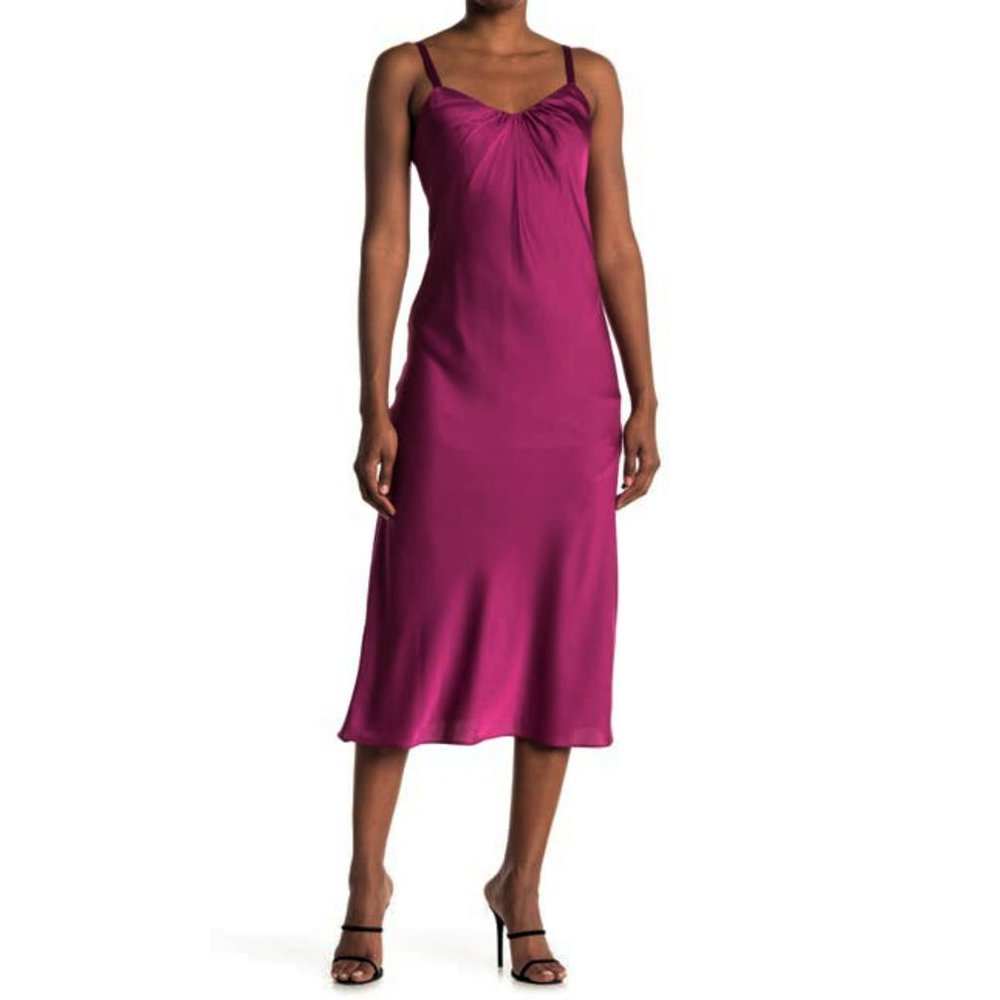 NWT London Times Shirred Neck Midi Tank Dress